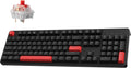 LEMOKEY X3 Wired Mechanical Gaming Keyboard - Full-Size Red Backlit