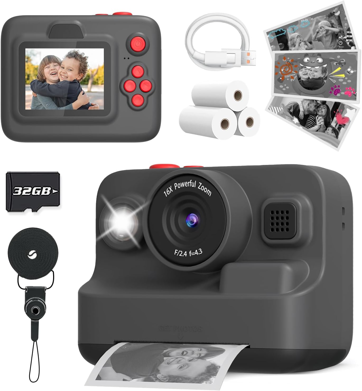 Instant Print Kids Camera - Capture Memories in a Snap!