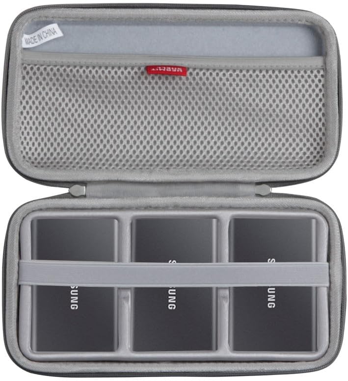 Hermitshell Gray Case for Samsung T7 SSDs