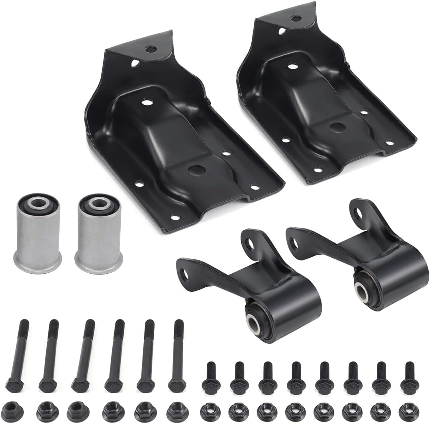 Rear Leaf Spring Hanger Bracket Shackle Kit for Chevy Silverado