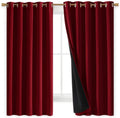 Blackout Curtain Panels 100% Blackout Thermal Drapes - Noise Reducing