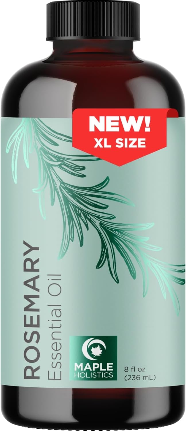 Pure Rosemary Essential Oil for Hair Skin Nails and Aromatherapy