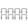 Square U Bolt 1/2 x 3-1/16 x 3-5/16 for 2x3 Beam - Marine Grade (8