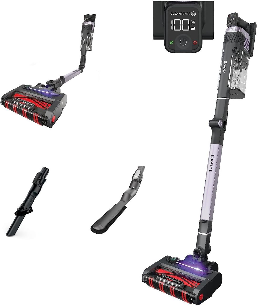 Shark Stratos Cordless Vacuum: DuoClean Powerfins HairPro, Clean Sense IQ, Odor Neutralizer