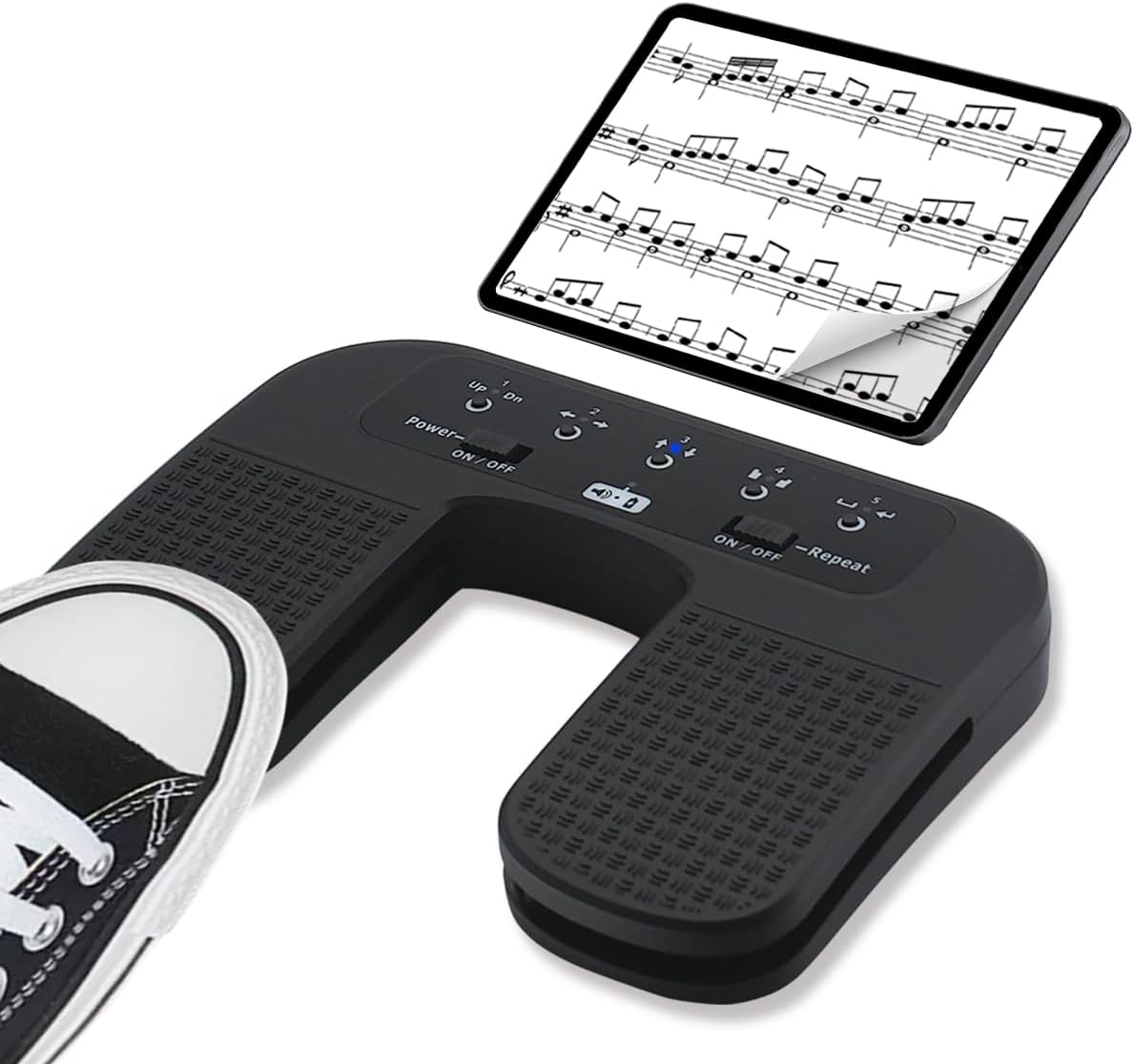 Yueyinpu Wireless Page Turner Pedal for Tablets and Smartphones