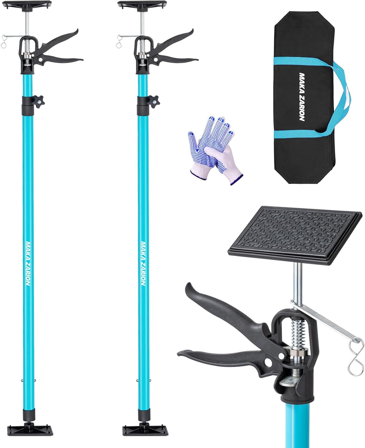 Steel Adjustable Cabinet Jack Support Pole for Home Renovation