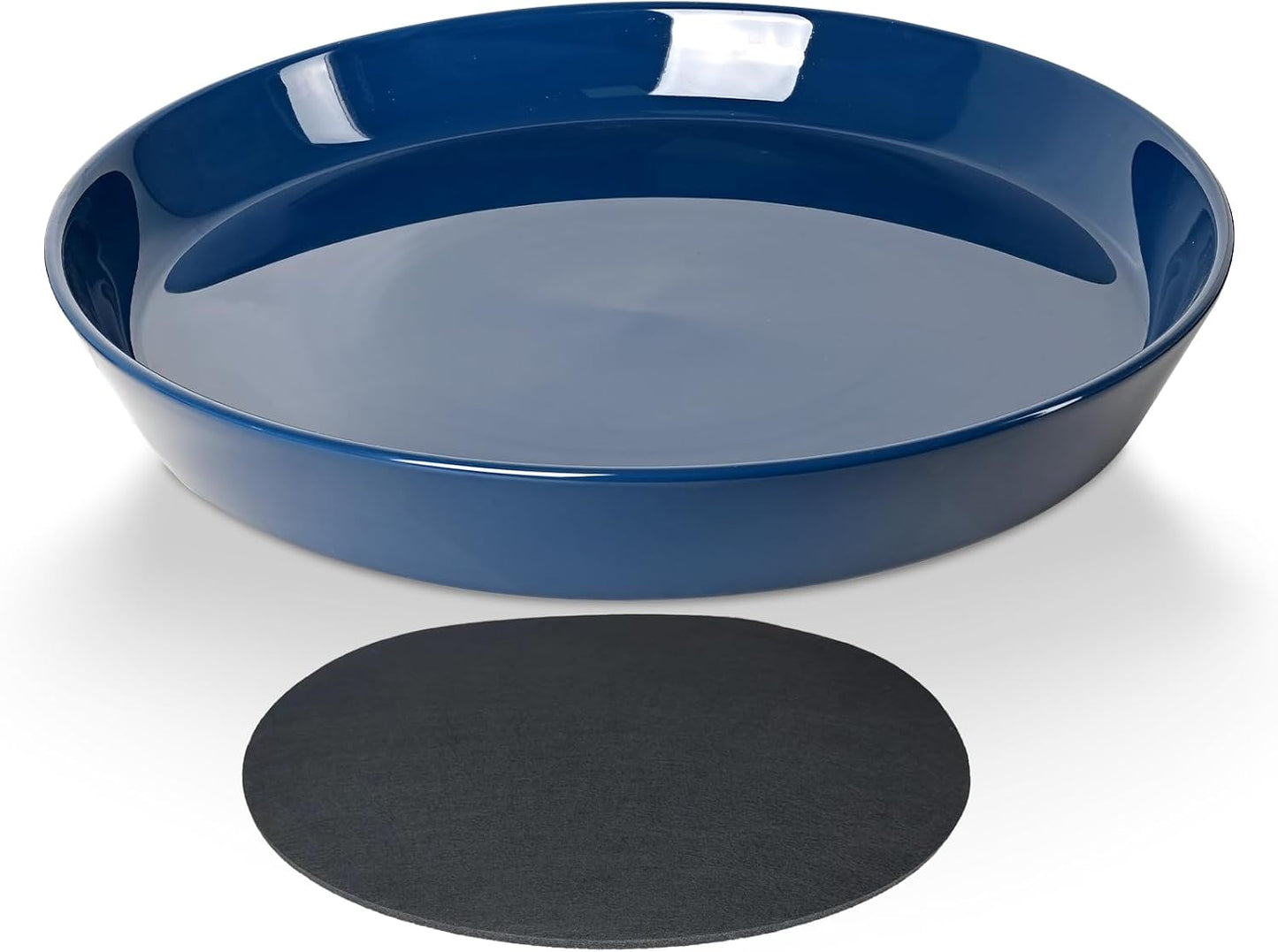 Durable 10 Inch Ceramic Plant Saucers for Indoor & Outdoor Use
