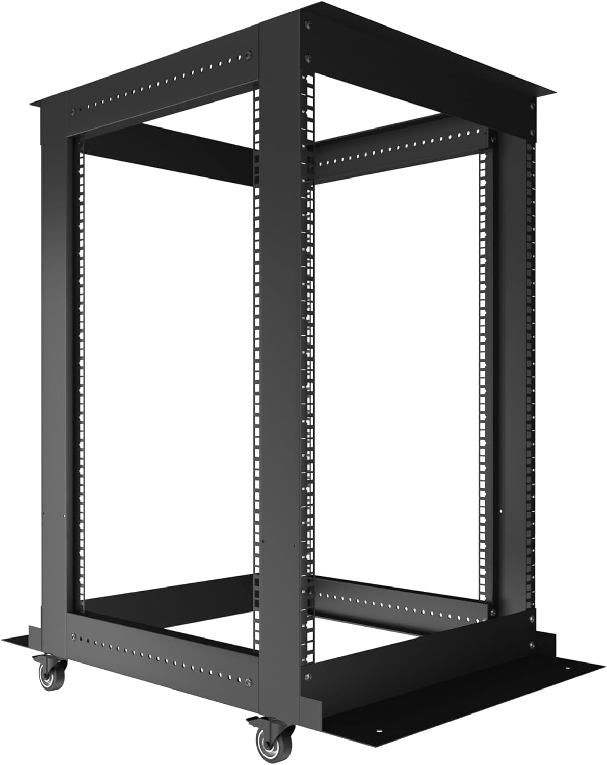 Sysracks 18U Open Frame 4 Post Server Rack with Casters