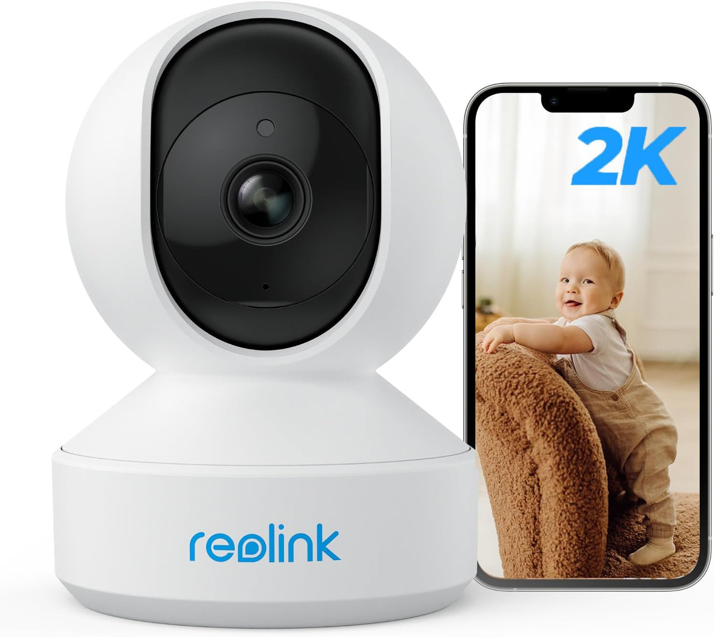 REOLINK 2K Indoor Camera: 360 Person/Pet Detection
