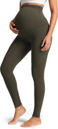 Colorfulkoala Womens Dreamlux Maternity Leggings Over
