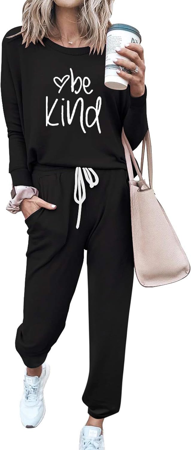 PRETTYGARDEN Women Fall 2 Piece Lounge Outfit for Comfort
