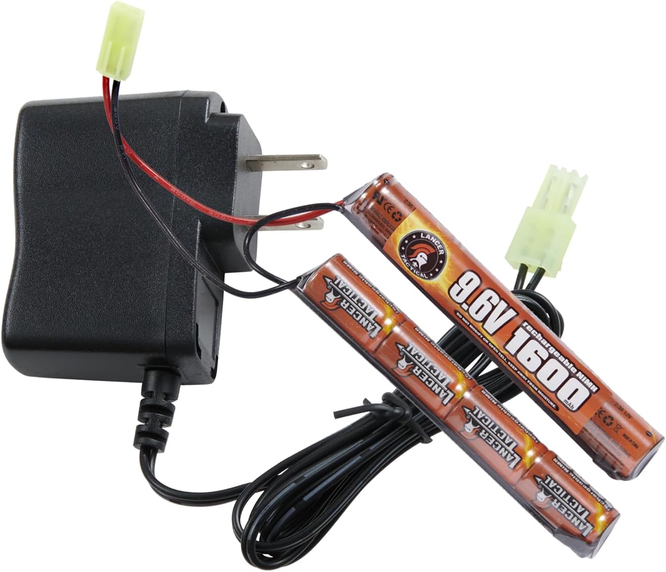 Lancer Tactical Airsoft RC Battery Charger and 9.6V NiMH Pack