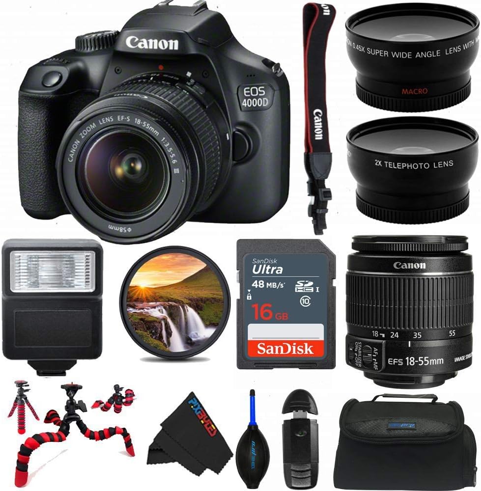 Canon EOS 4000D DSLR Camera Bundle with 18-55mm Lens Review