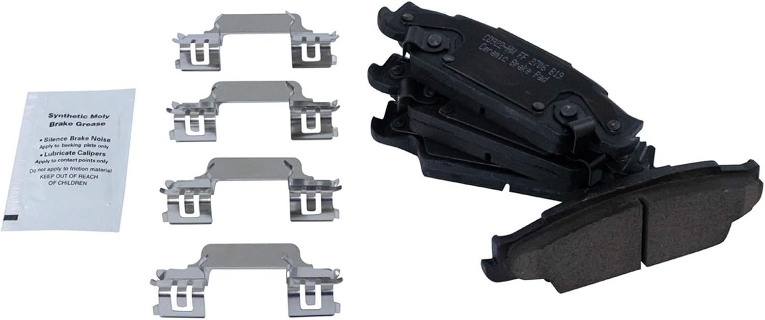 TRQ Rear Brake Pads Ceramic for Cadillac CTS STS Pontiac Grand Prix
