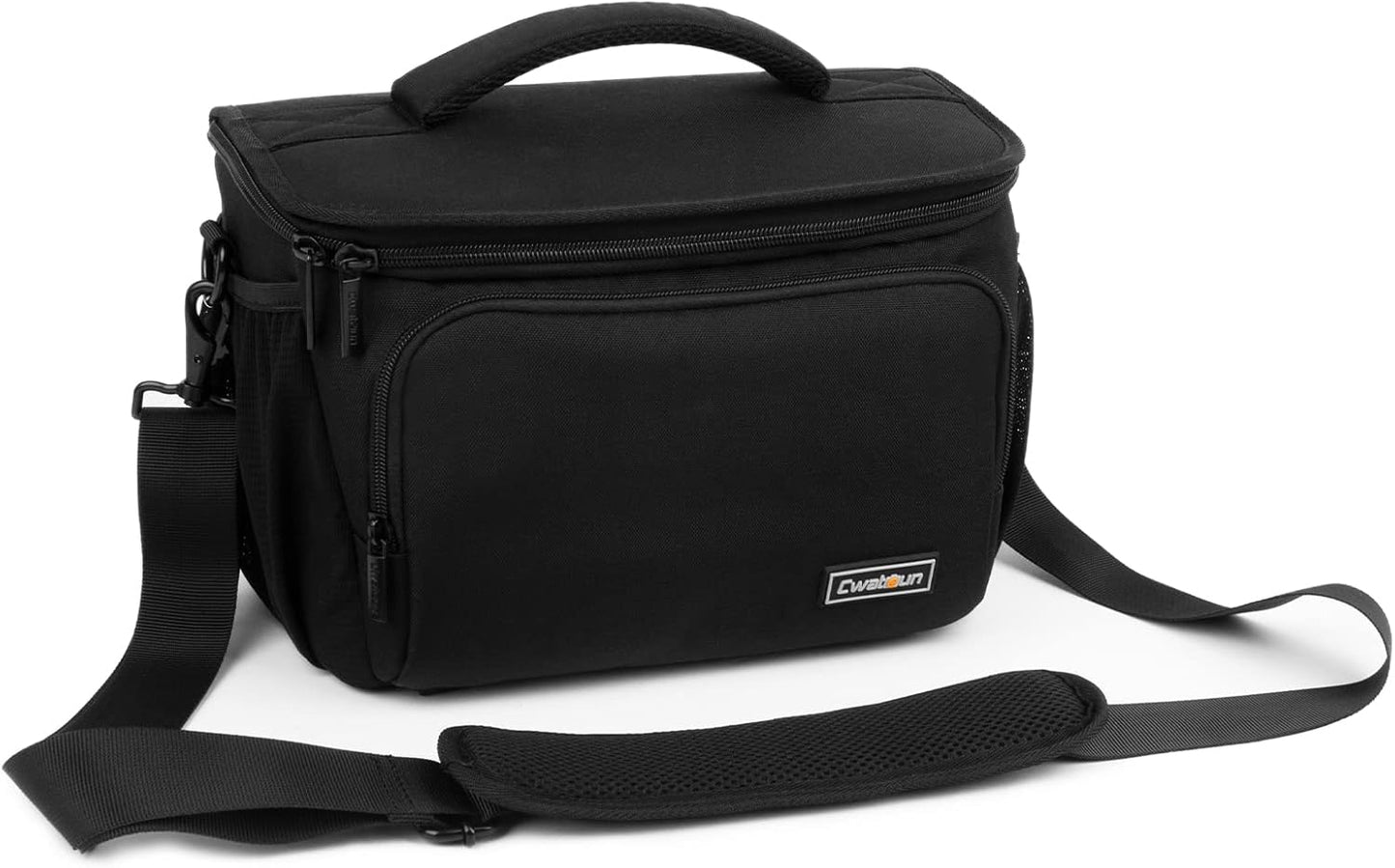 Cwatcun Camera Crossbody Shoulder Bag for DSLR and Mirrorless