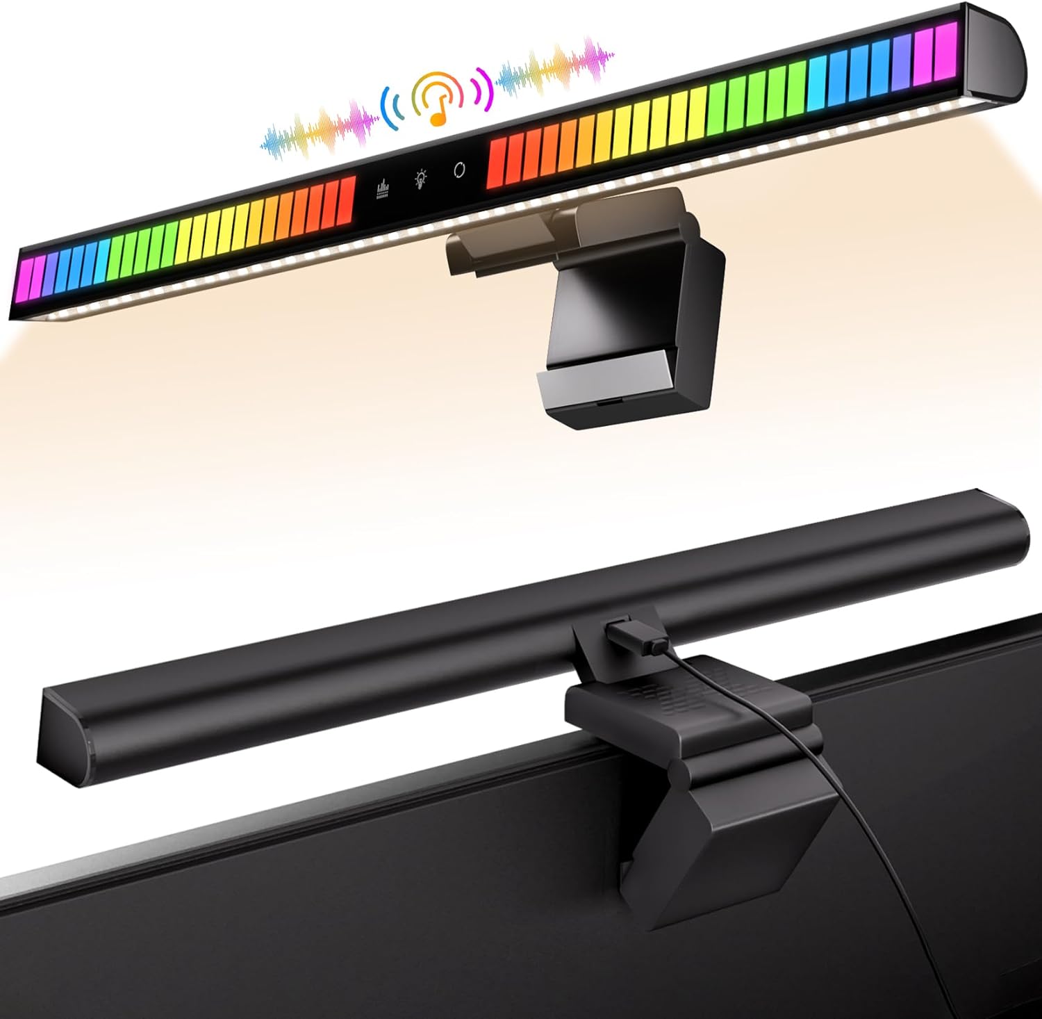 Voice-Activated RGB Monitor Light Bar