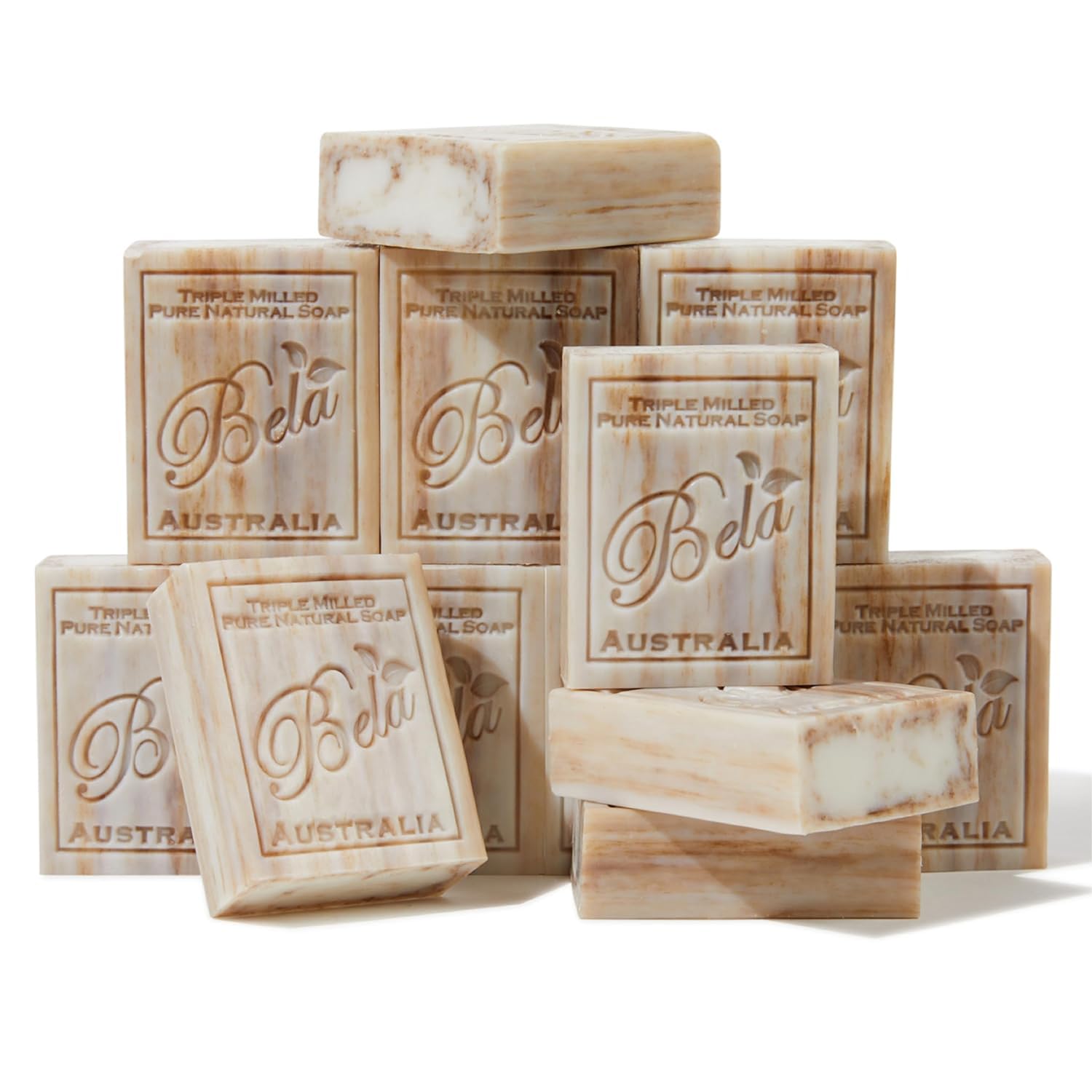 Luxurious Sandalwood Soap Bar with Organic Shea Butter - 12 Pack