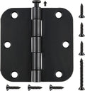 42 Pack Matte Black Door Hinges 3.5 Inch Heavy-Duty Design