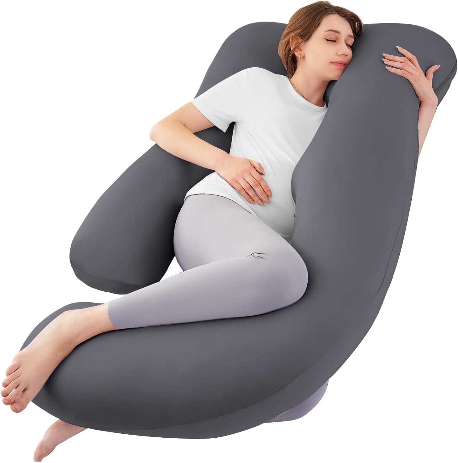 Sasttie Pregnancy Pillows for Sleeping - U Shaped Comfort