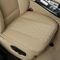 Black Panther PU Car Seat Covers Front Bottom Pair - Beige Luxury