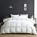 King Size Luxury 100% Organic Cotton Down Fiber Comforter - All-Season