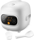 COMFEE' Mini Rice Cooker 4 Cups Cooked - Portable, Fast Cooker