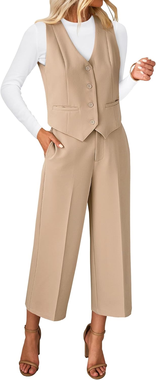 Luvamia Pant Suits for Women: Dressy Casual 2 Piece Sets