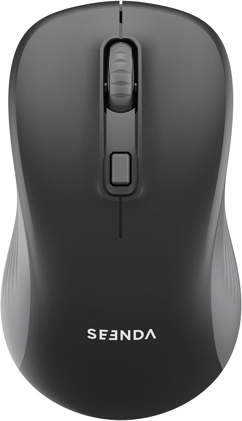 Wireless Bluetooth Mouse - Dual Mode, Compatible with MacBook & Windows - Black