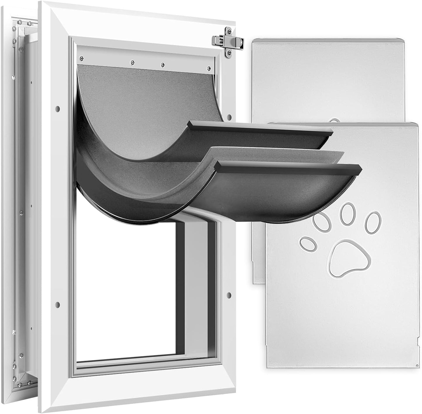 Petoasis 3-Flaps Dog Door for Weatherproof Winter Protection