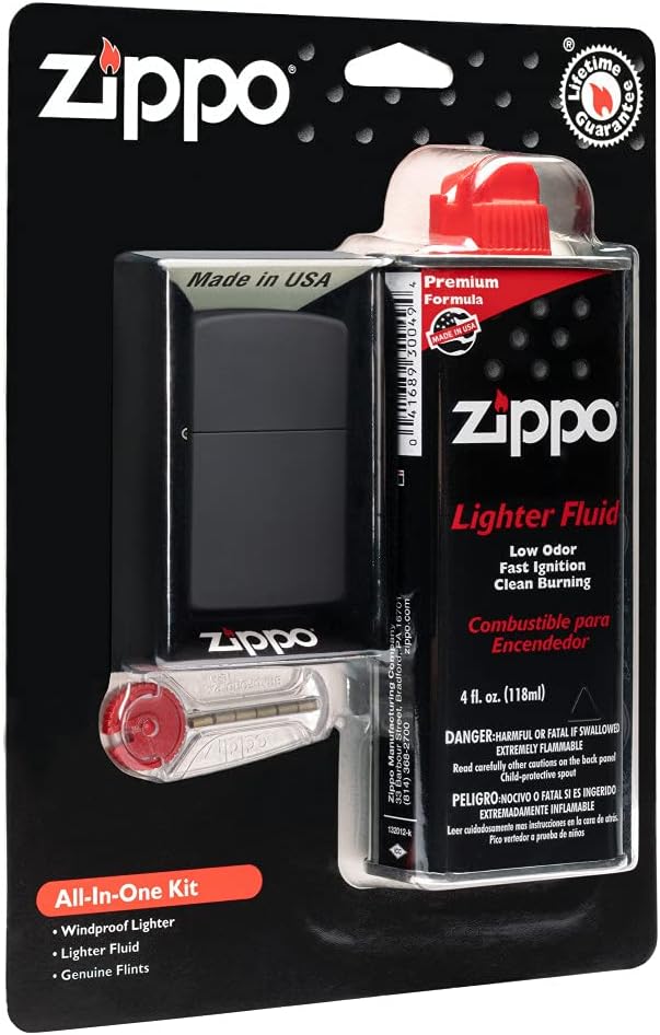 Zippo All-in-One Kit with Black Matte Windproof Lighter Review
