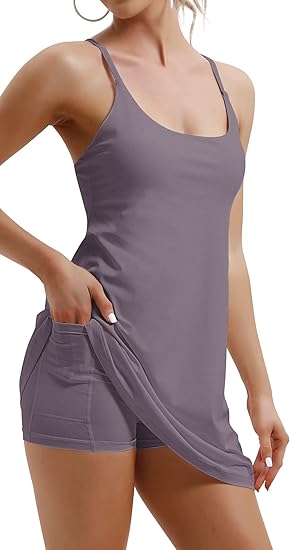 IUGA Women Tennis Dress with Built-in Bras & Shorts for Exercise