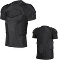 Padded Protective Football Shirt - 360 Full Chest & Rib Guard