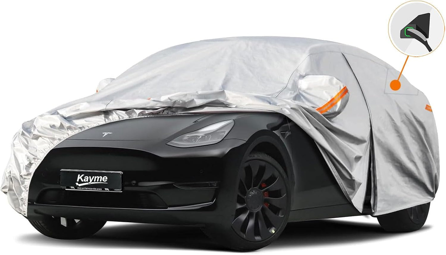 Kayme 6 Layers Car Cover for Tesla Model Y - All Weather Protection