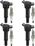 Ignition Coil Pack UF651 and Iridium Spark Plug 9686 Set - Reliable
