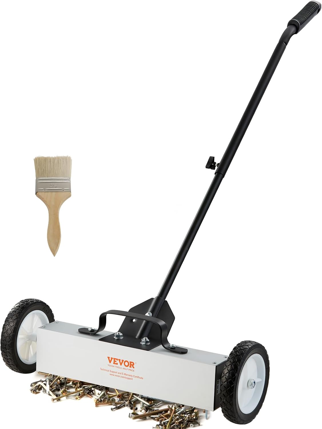 VEVOR 45Lbs Rolling Magnetic Sweeper for Efficient Cleanup