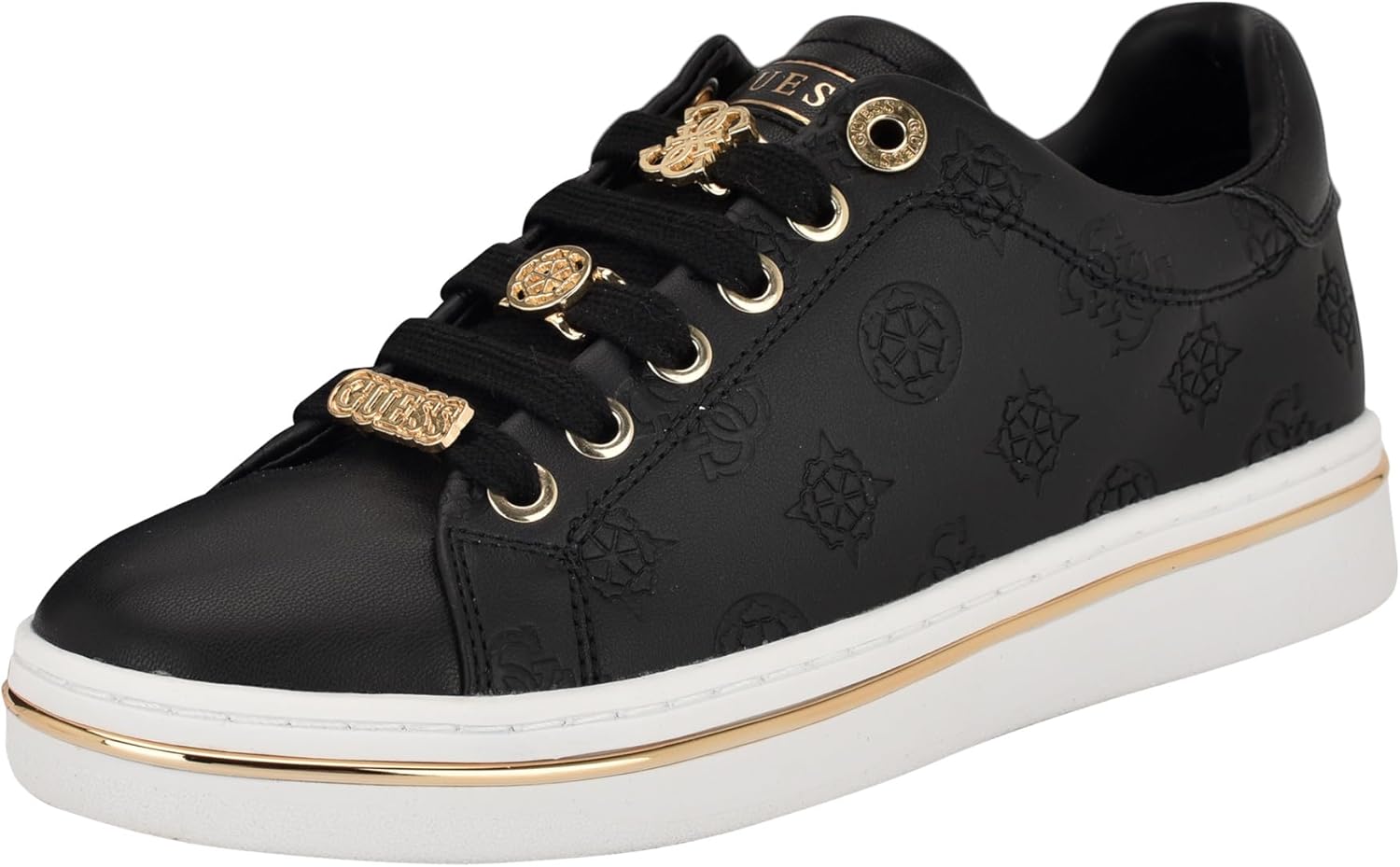 Guess Women's Stasey Sneaker: Chic Embossed Design & Comfort