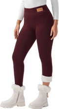 Women Winter Thick Fleece Lined Leggings - Warm High Waist Tights This