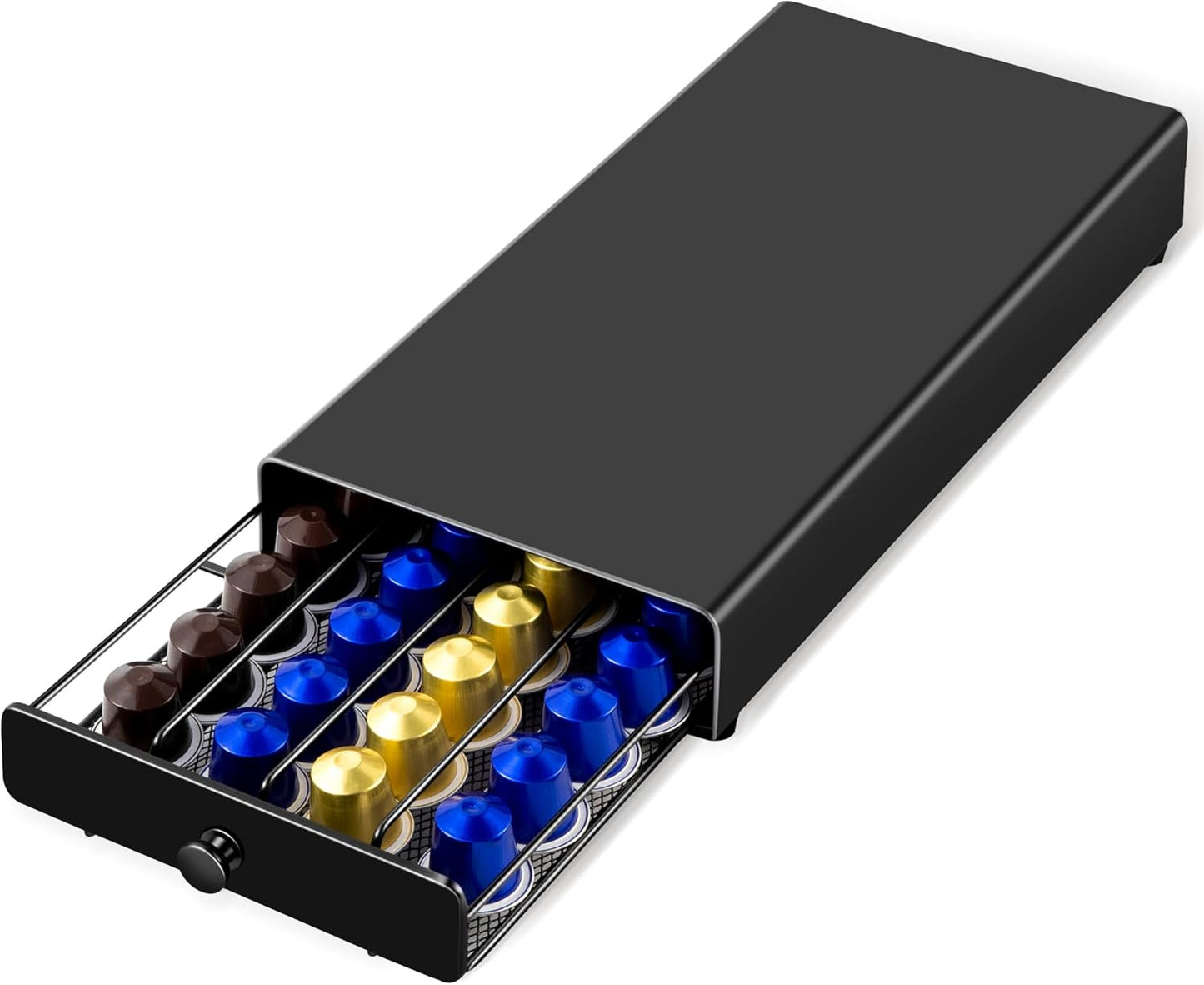ROWISE Nespresso Original Line Pod Drawer: 40 Caps Black