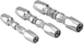 Hydraulic Hose Repair Kit 1/4, 3/8, 1/2 ID - Reusable 3 Pack