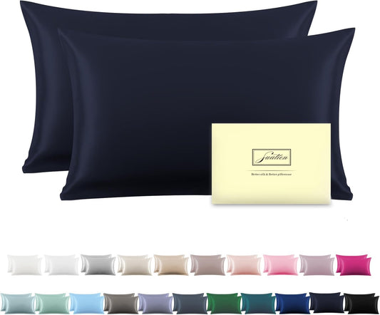 Silk Pillowcase for Hair and Skin - Soft and Breathable Set
