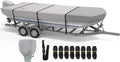 RVMasking Jon Boat Cover 14-16ft with Motor Cover - Heavy Duty