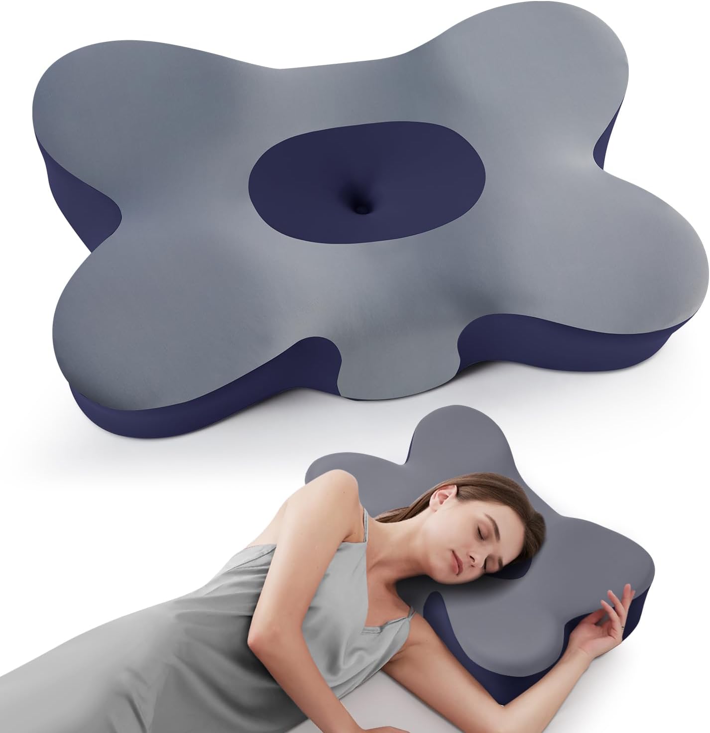 Cervical Pillow for Neck Pain Relief with Cooling Support