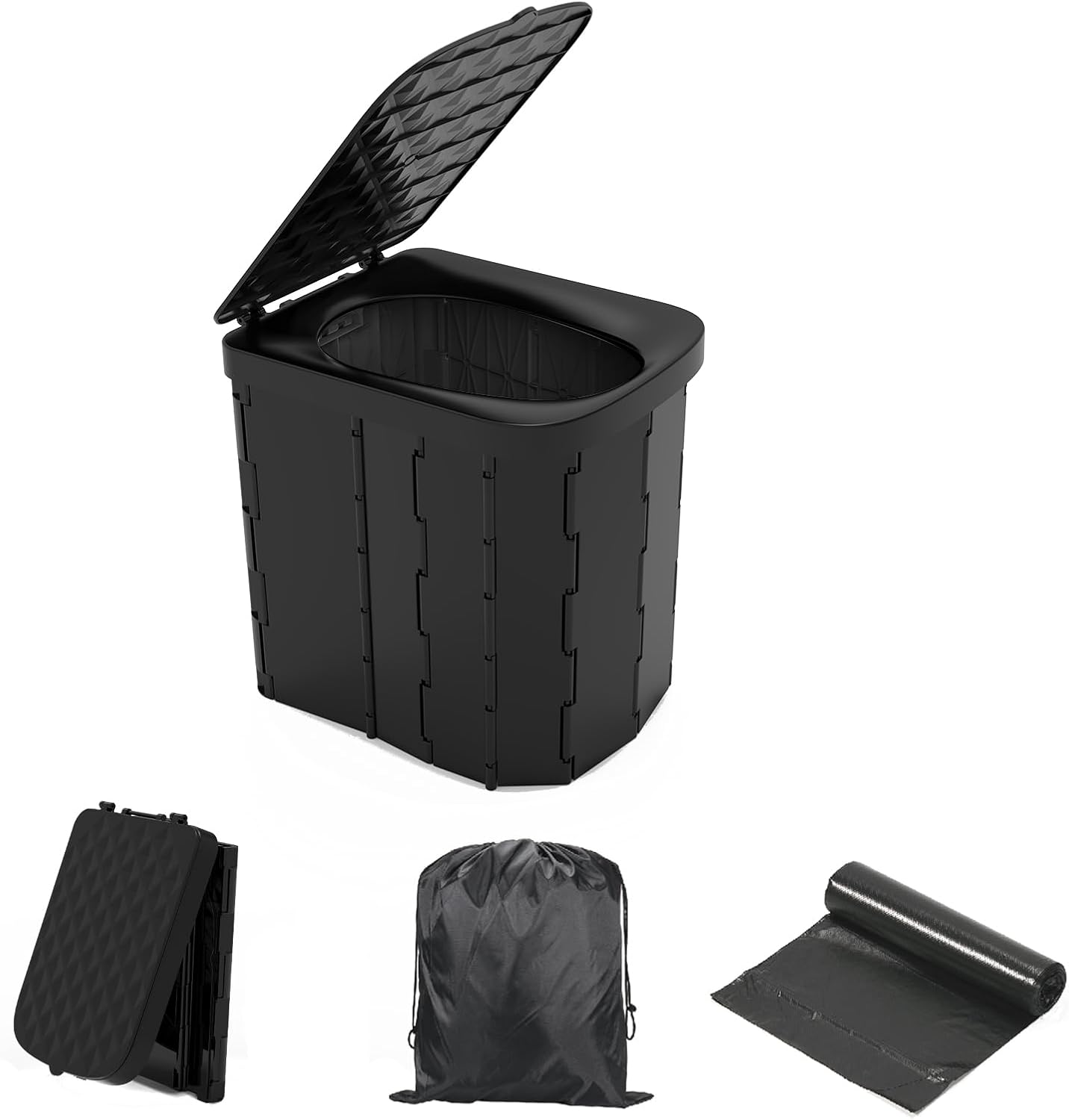 Portable Camping Toilet for Adults - Sturdy and Comfortable Design