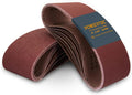 4 x 24 in Sanding Belts 36 Pack - Assorted Grits for Belt Sanders
