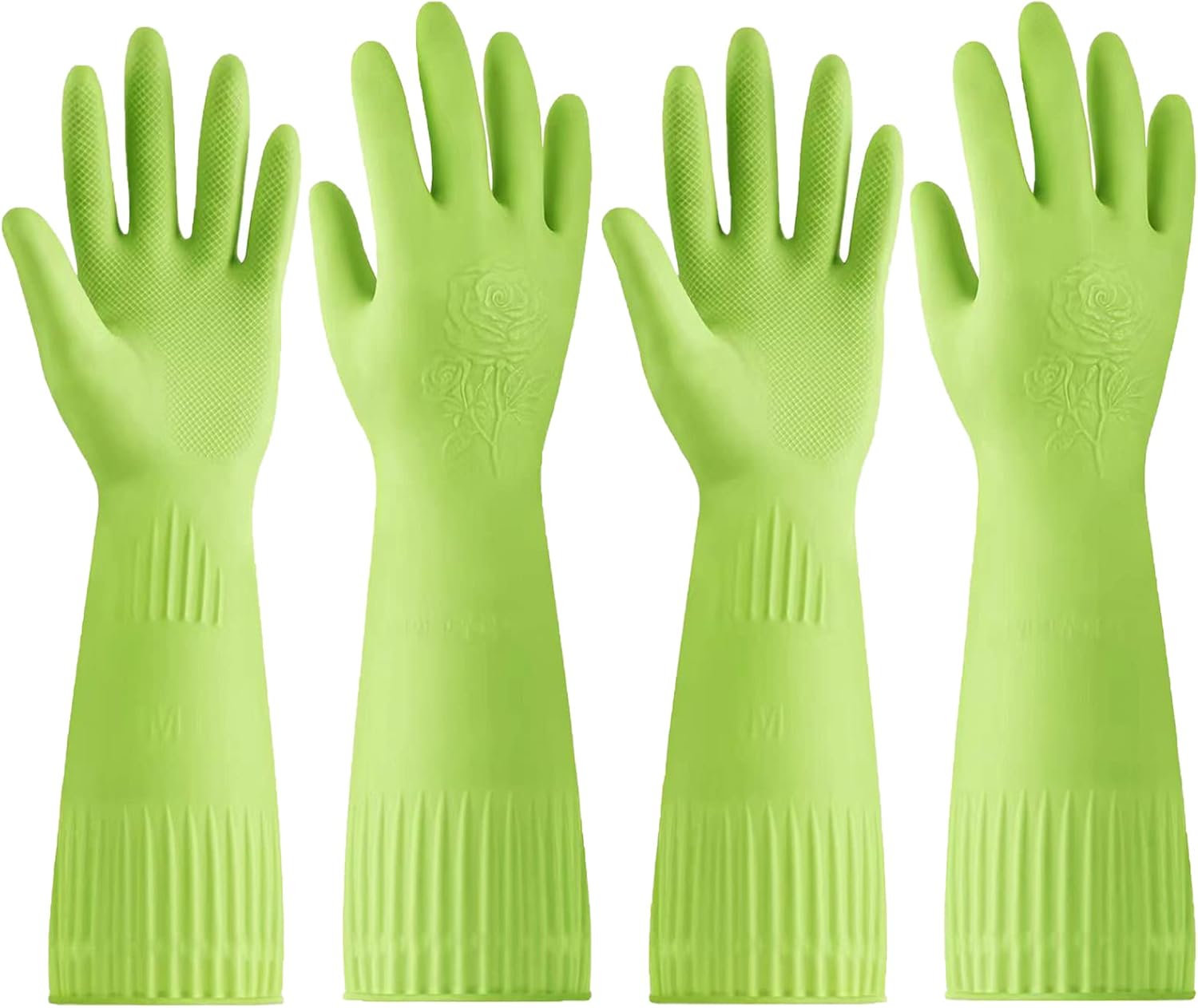 Long Household Cleaning Gloves x 2 - Quick Dishwashing