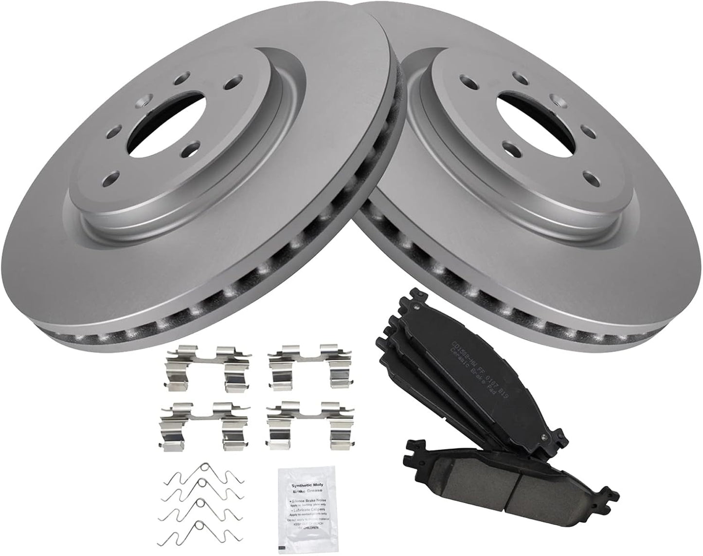 TRQ Front Brake Pad & Rotor Kit for 2011-2019 Ford Explorer