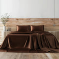 Candoury Satin Sheets Full Size Bed Sheets Set - Hotel Luxury Feel