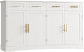 HOSTACK 60 in Large Buffet Sideboard with Storage - Spacious Modern