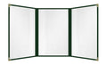 Goodsmart Green 6-View Trifold Menu Covers 25 Pack - Durable Cafe