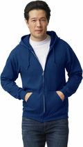 Gildan Unisex Fleece Zip Hoodie Sweatshirt Multipack - Cozy